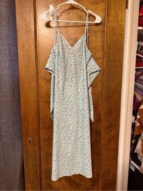 Reverse (brand) Light Blue Floral Print Dress
